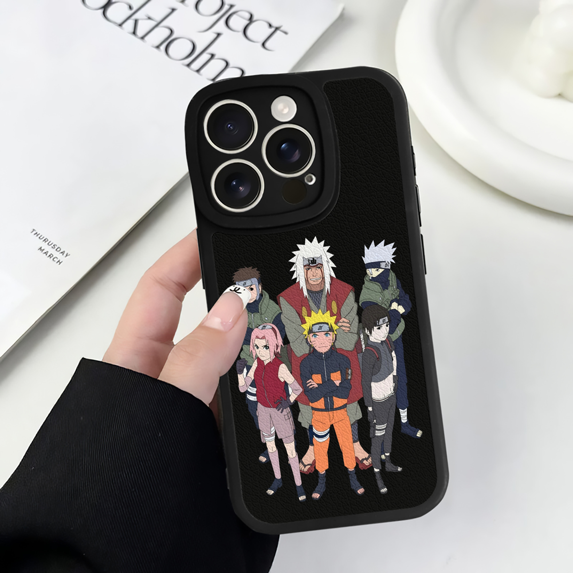 （画像用） NARUTO -ナルト- うずまき ナルト Uzumaki Naruto 【iPhone 16シリーズ対応】シリコンスマホケース（レザー調） 材質：シリコン